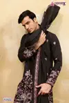 Regal Veil by Shubhvastra Viscose Silk Mens Kurta With Dupatta Wholesale 